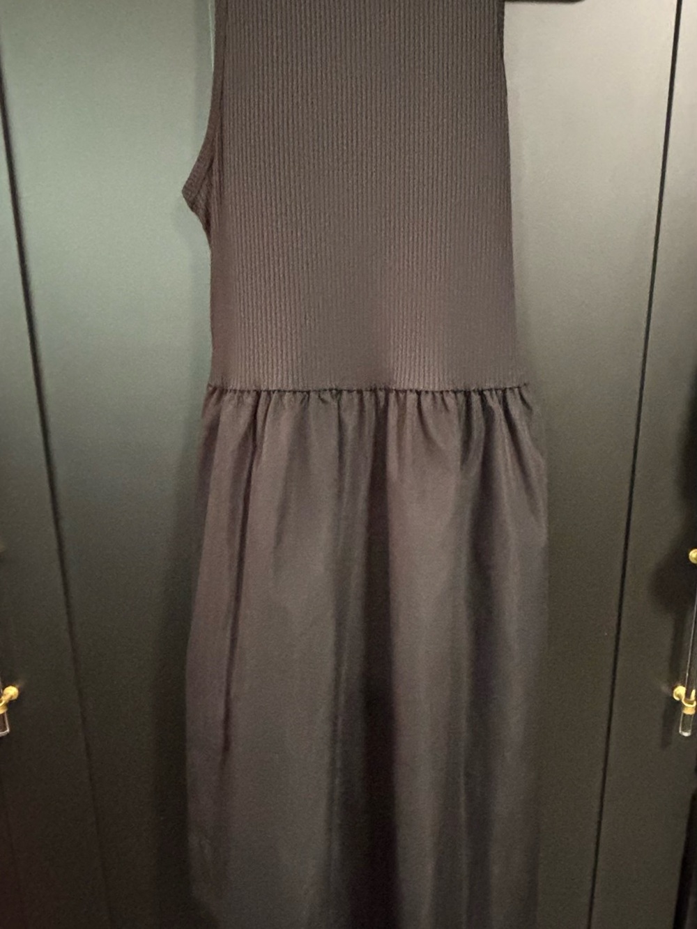 Emma & Michele Sleeveless Maxi Dress in Dark Brown